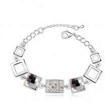 Right Close Acacia Black Diamond Exquiste Crystal Bracelet